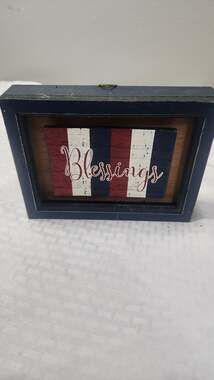 Walmart Americana Blessings Wooden Hanging Wall Decor